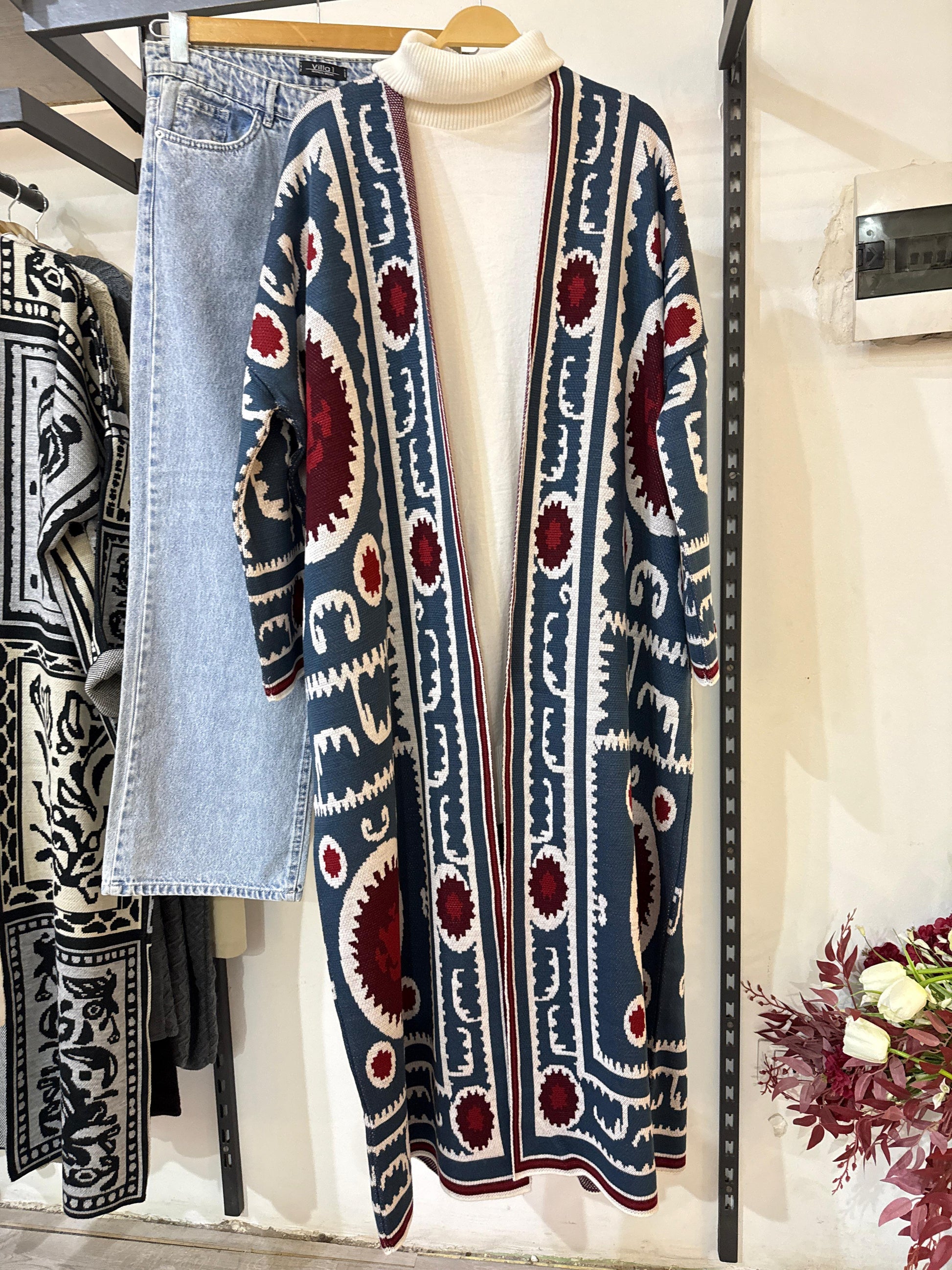 Long Knitted Kaftan - Amenaa