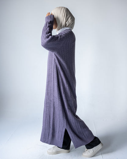 V-Neck Knitted Dress