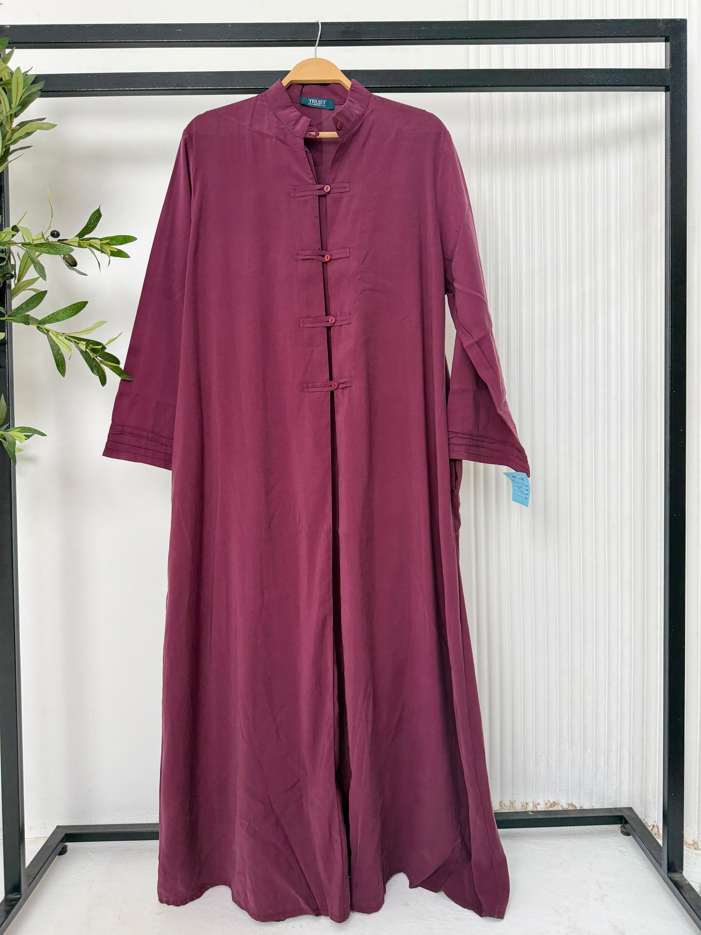 Amenaa modest Tencel dress featuring a flowing design, soft fabric, and elegant style perfect for casual or semi-formal wear.