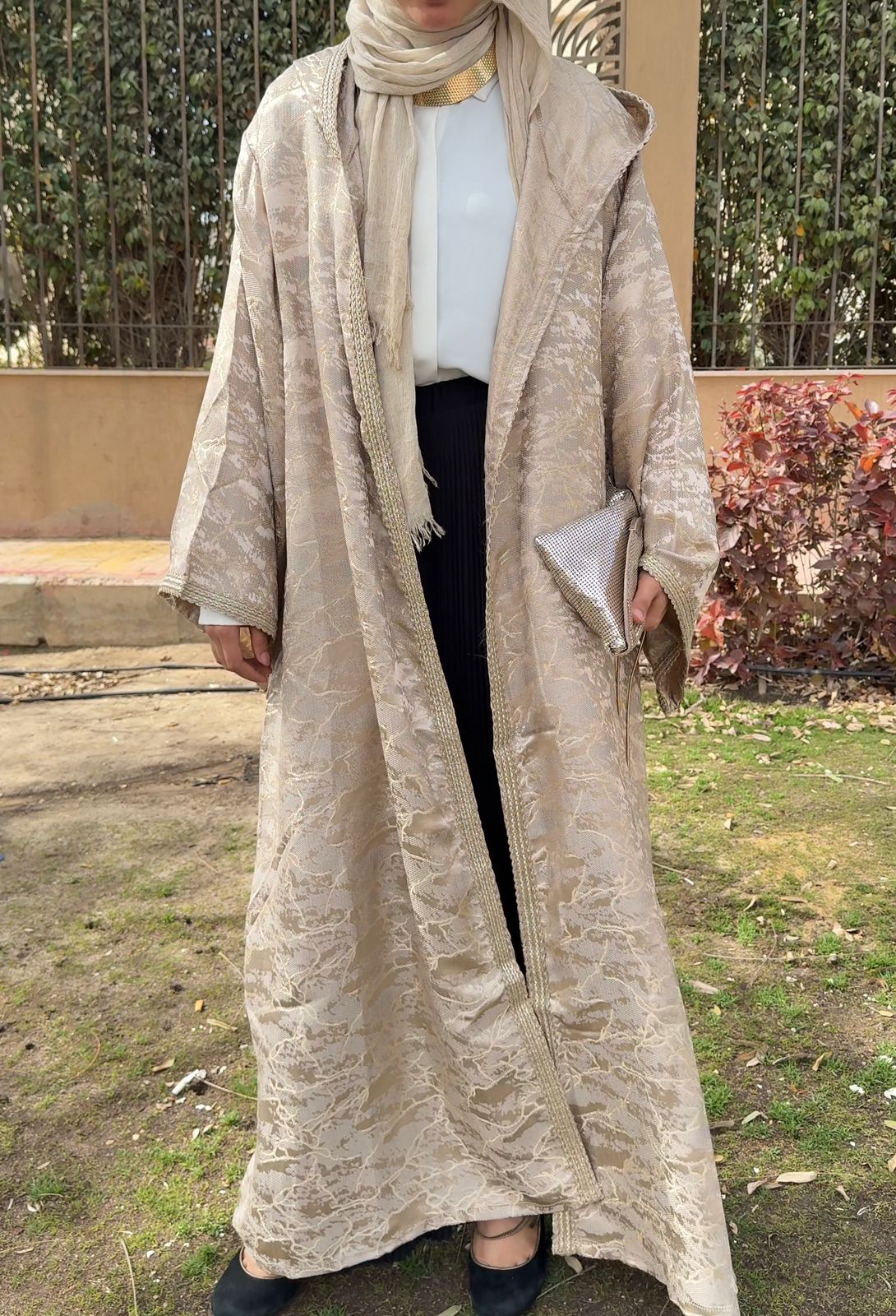 Golden Veil Kaftan - Amenaa