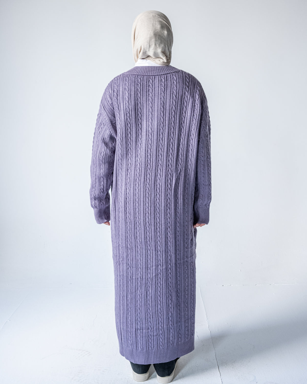 V-Neck Knitted Dress