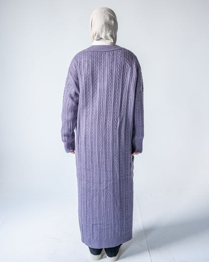V-Neck Knitted Dress