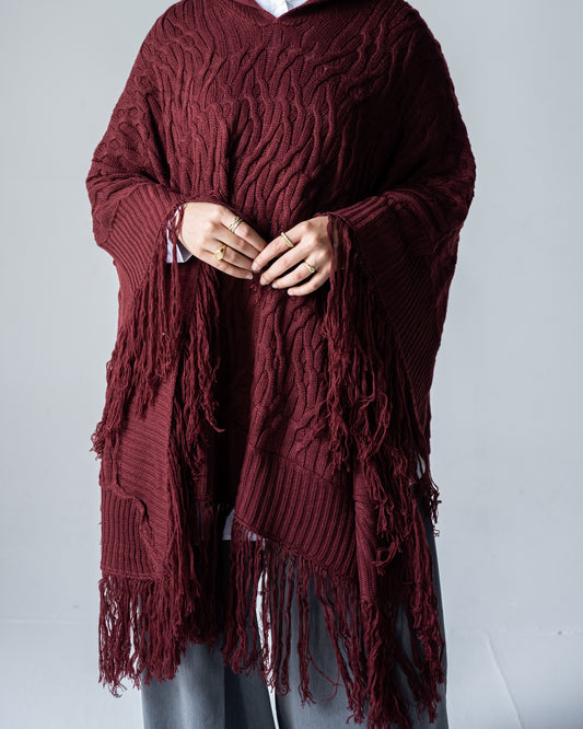 Knitted Poncho - Amenaa
