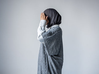 Knitted Poncho Set