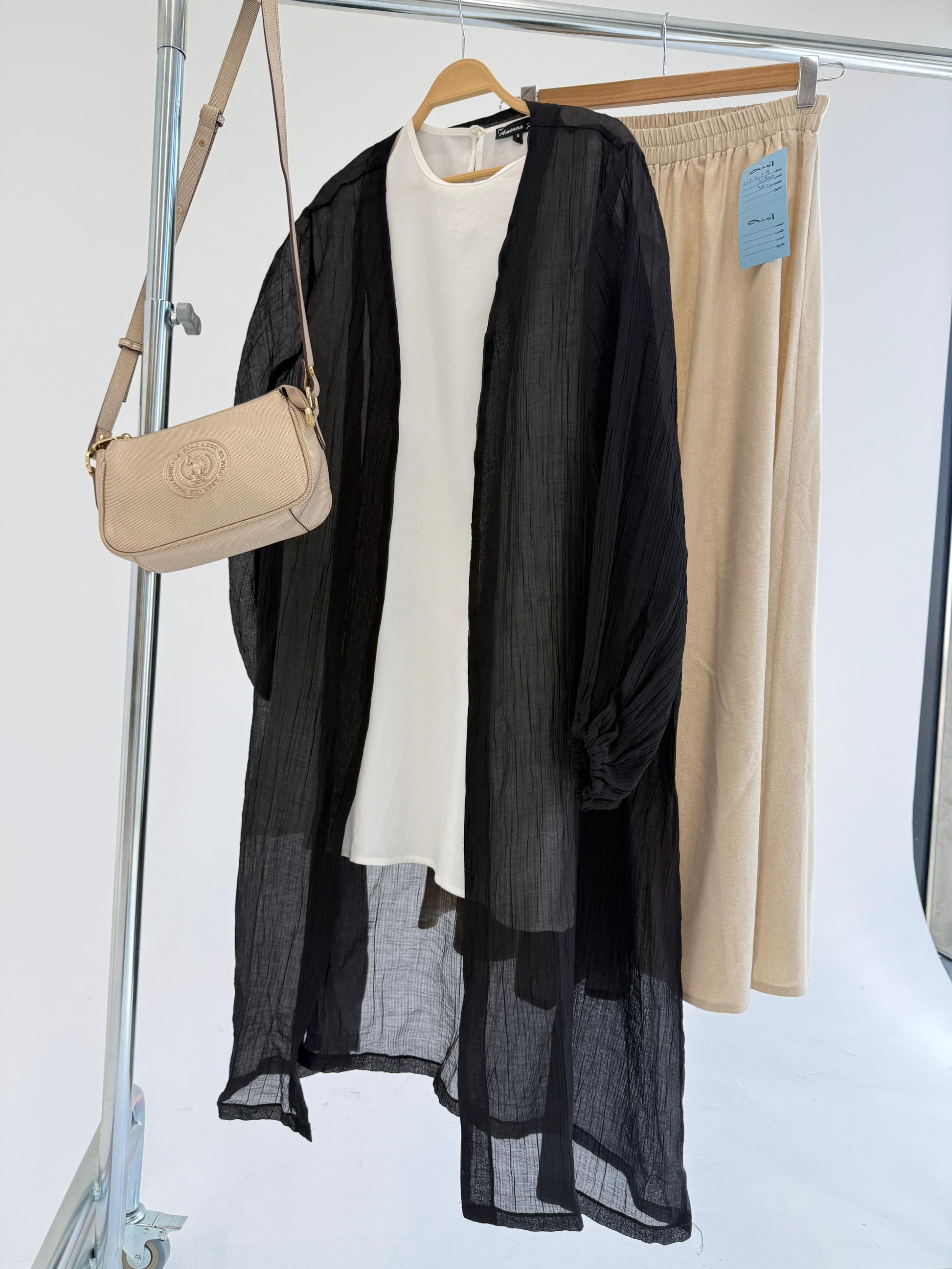 Crushed Kimono 20/41/10 by Amenaa displayed with its textured fabric and traditional kimono design in neutral tones.