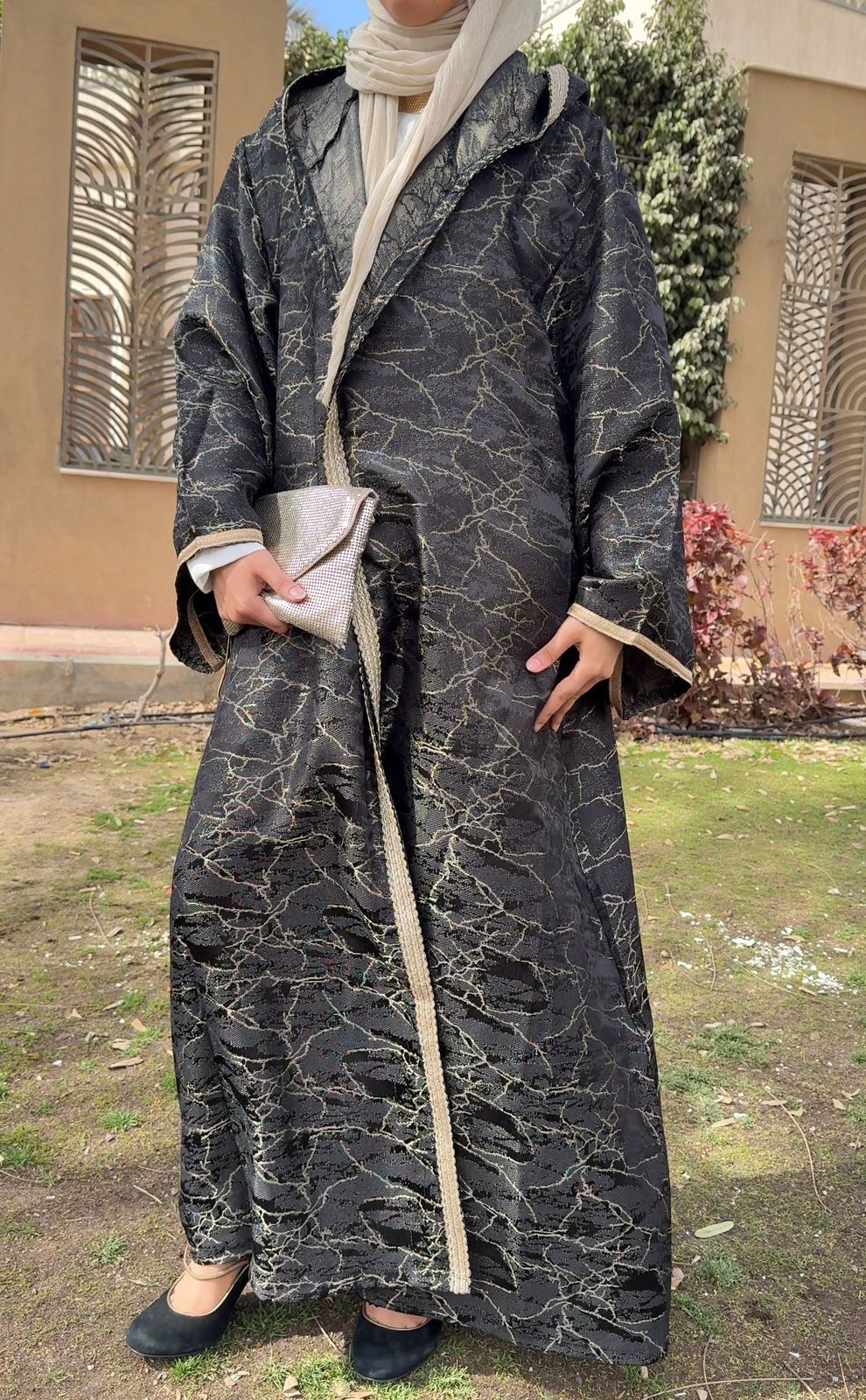 Golden Veil Kaftan - Amenaa