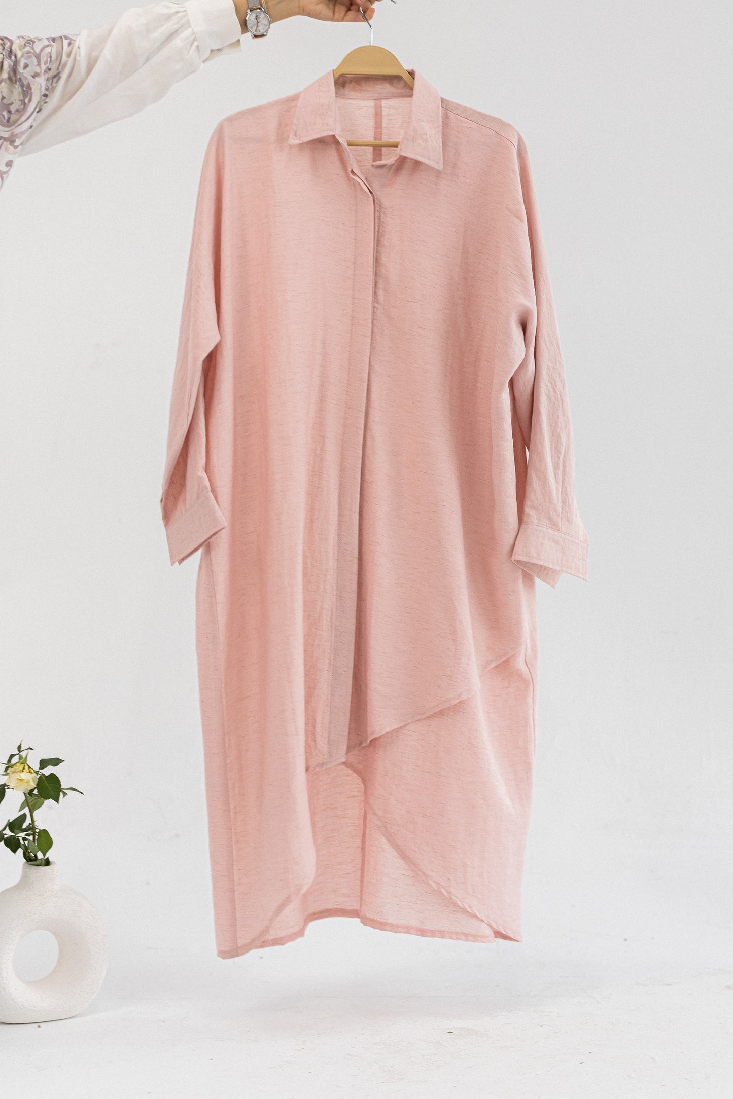 Amenaa Minimal Flow Tunic, 27/21/2, featuring a sleek, minimalist design in soft fabric, shown on a neutral background.
