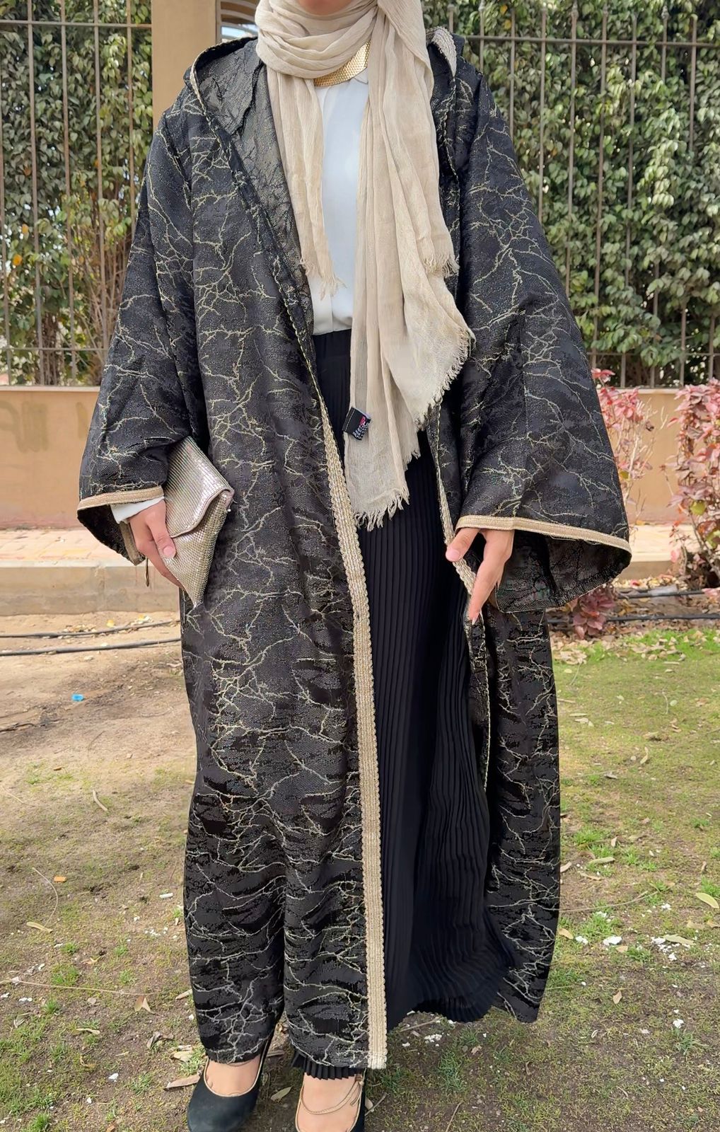 Golden Veil Kaftan - Amenaa