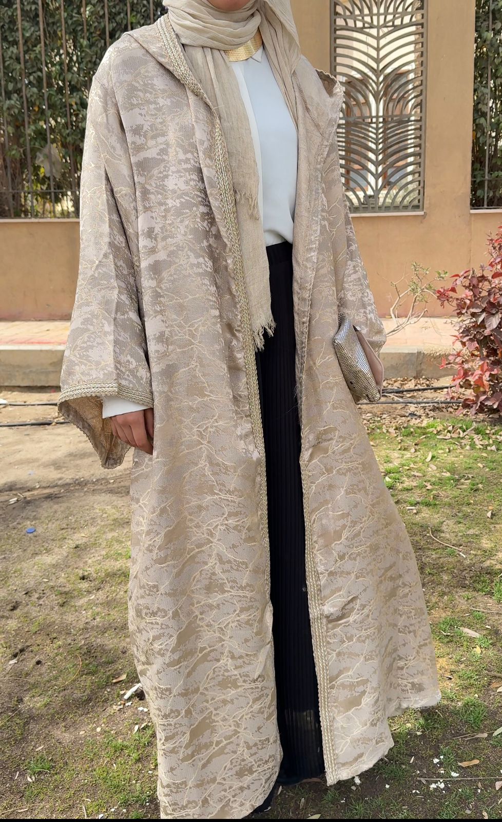 Golden Veil Kaftan - Amenaa