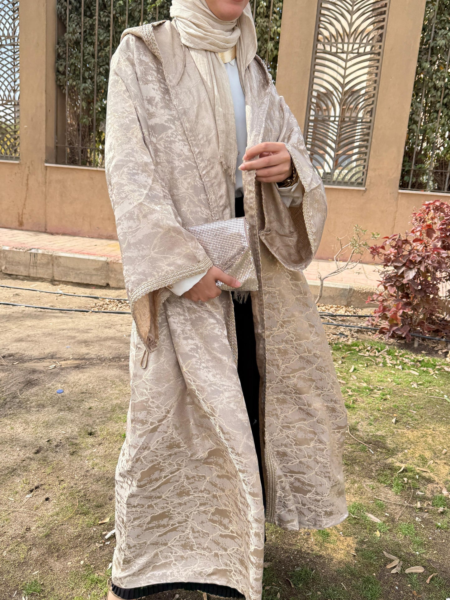 Golden Veil Kaftan - Amenaa