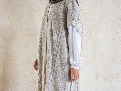 Knitted Poncho Set