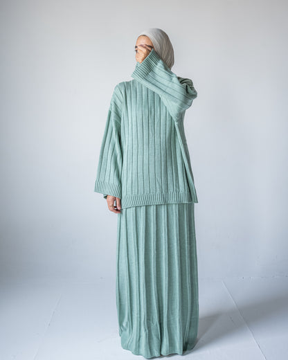 Knitted Skirt Set