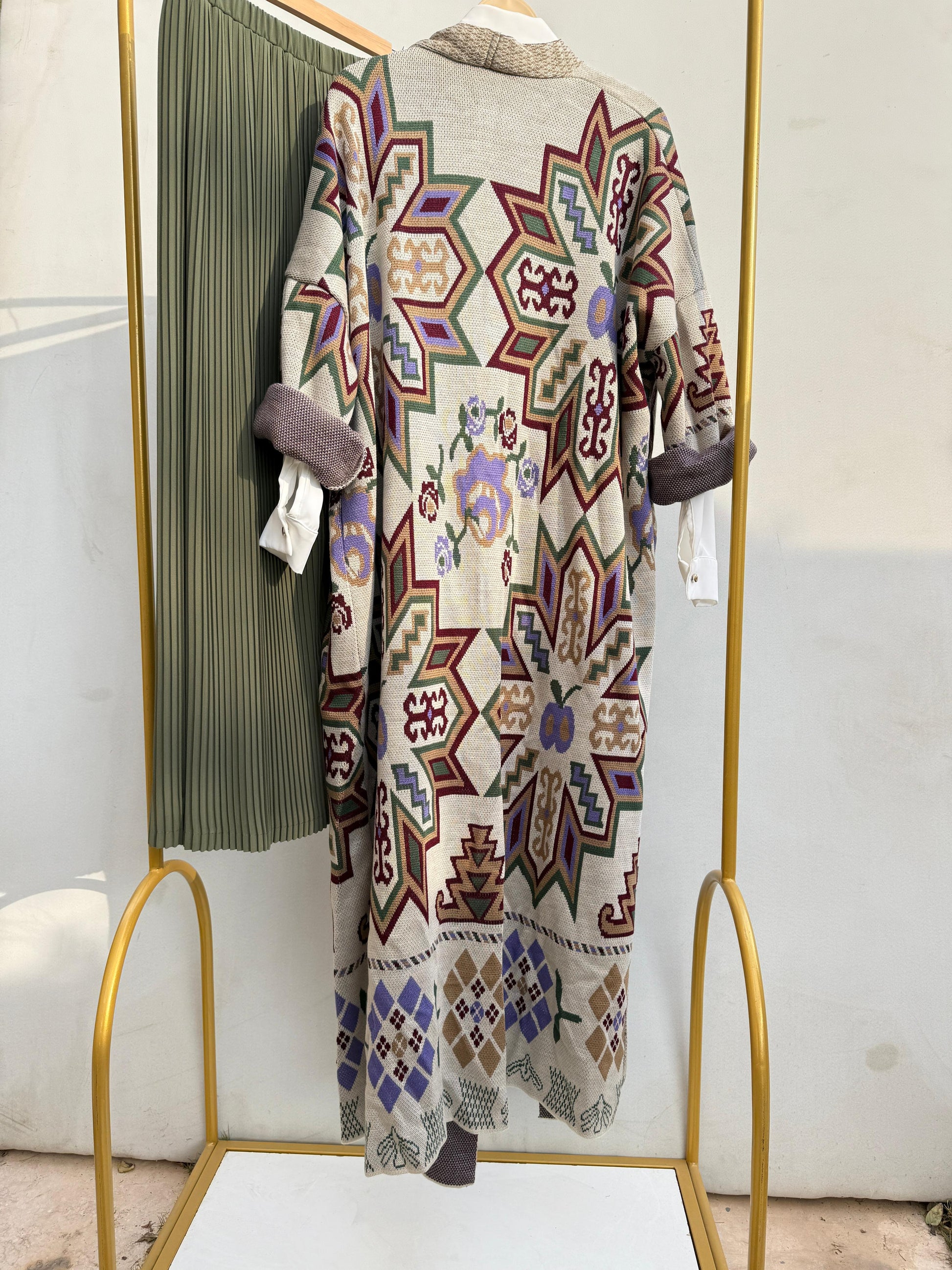 Boho Knitted Kaftan - Amenaa