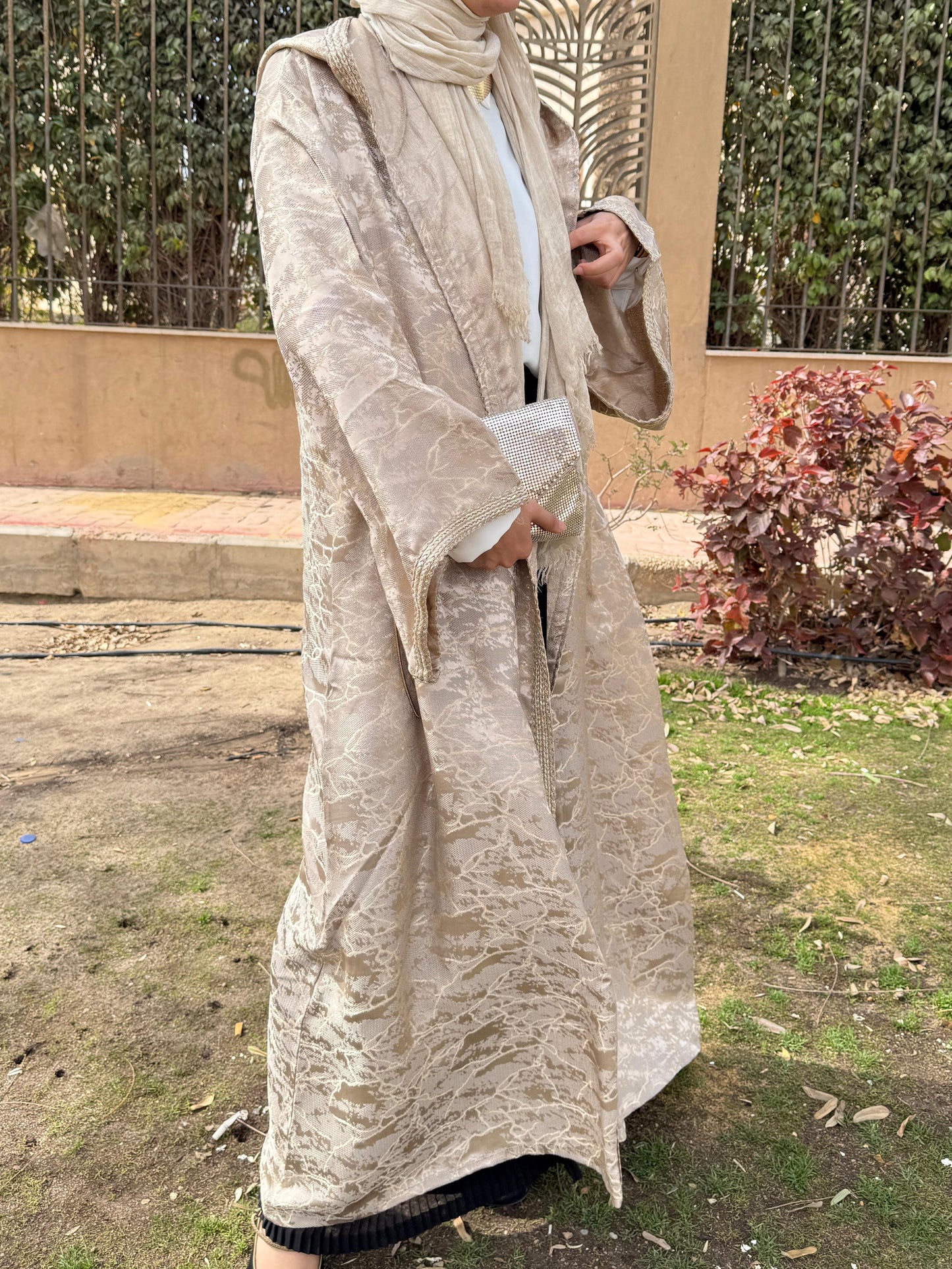 Golden Veil Kaftan - Amenaa