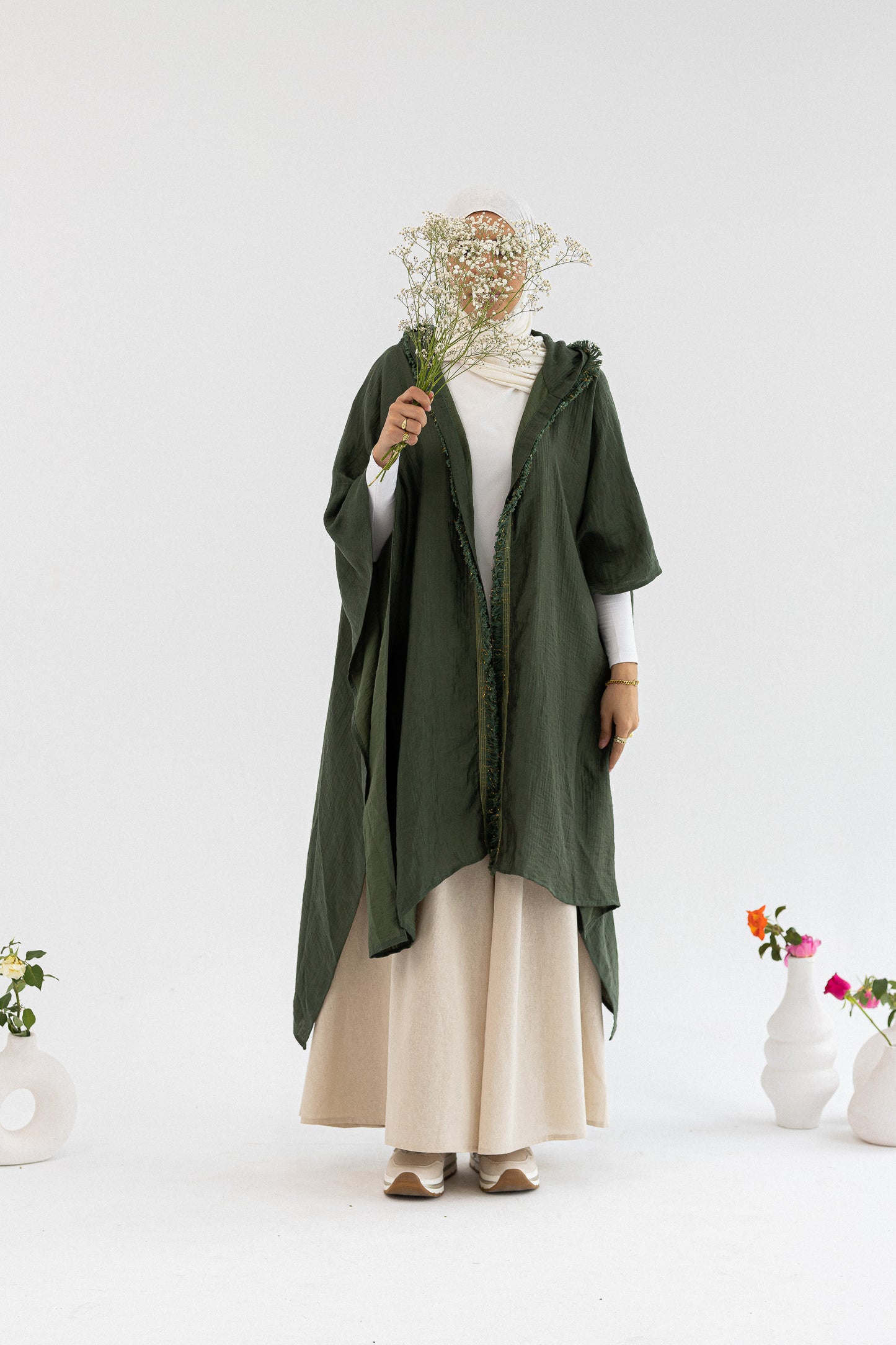 Amenaa Summer Kimono in size 40/41, lightweight fabric with a flowy design, displayed on a neutral background.