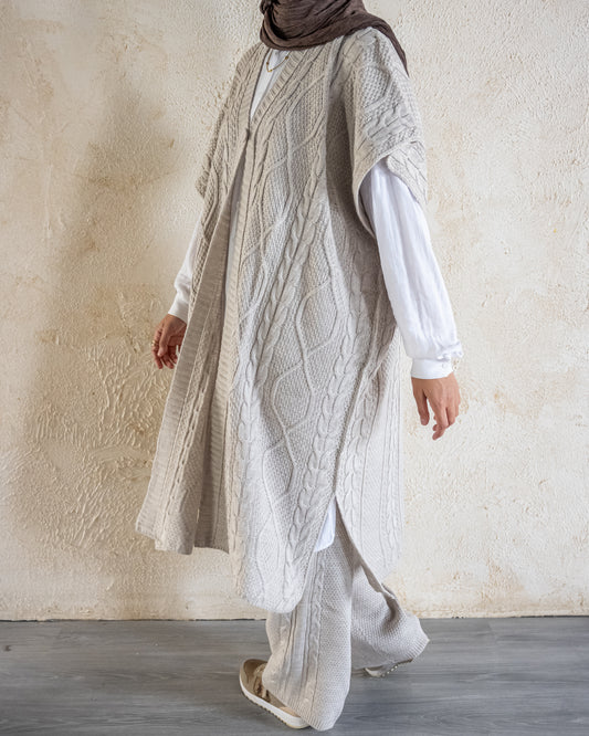Knitted Poncho Set - Amenaa