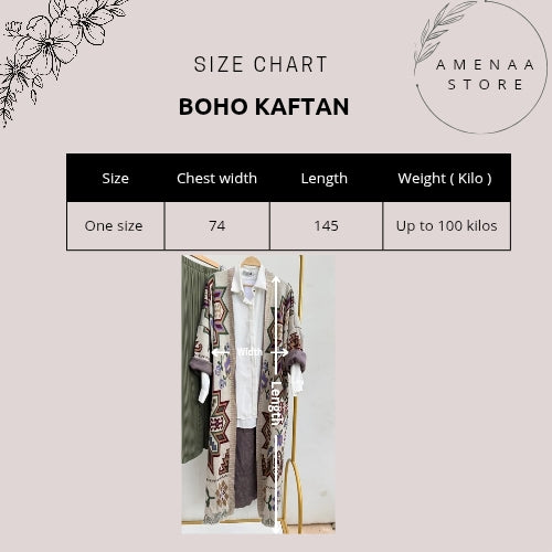 Boho Knitted Kaftan - Amenaa