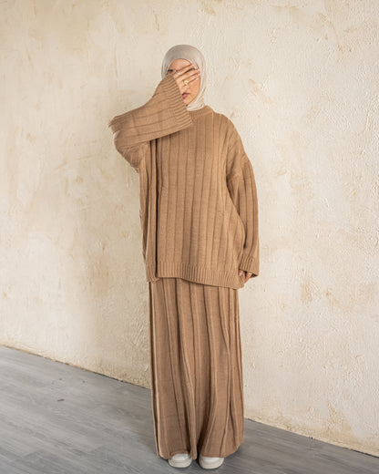 Knitted Skirt Set