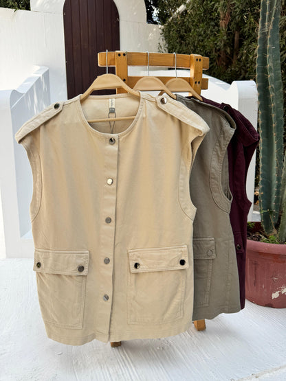 New Gabardine Vest