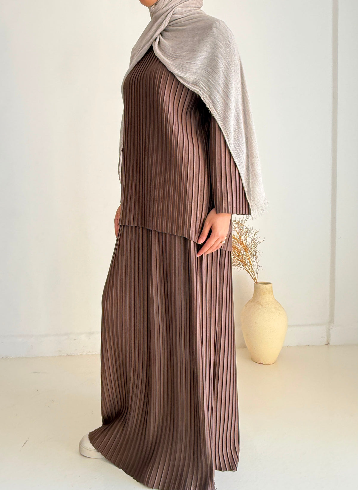 Pleated Skirt Set