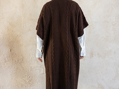 Knitted Poncho Set