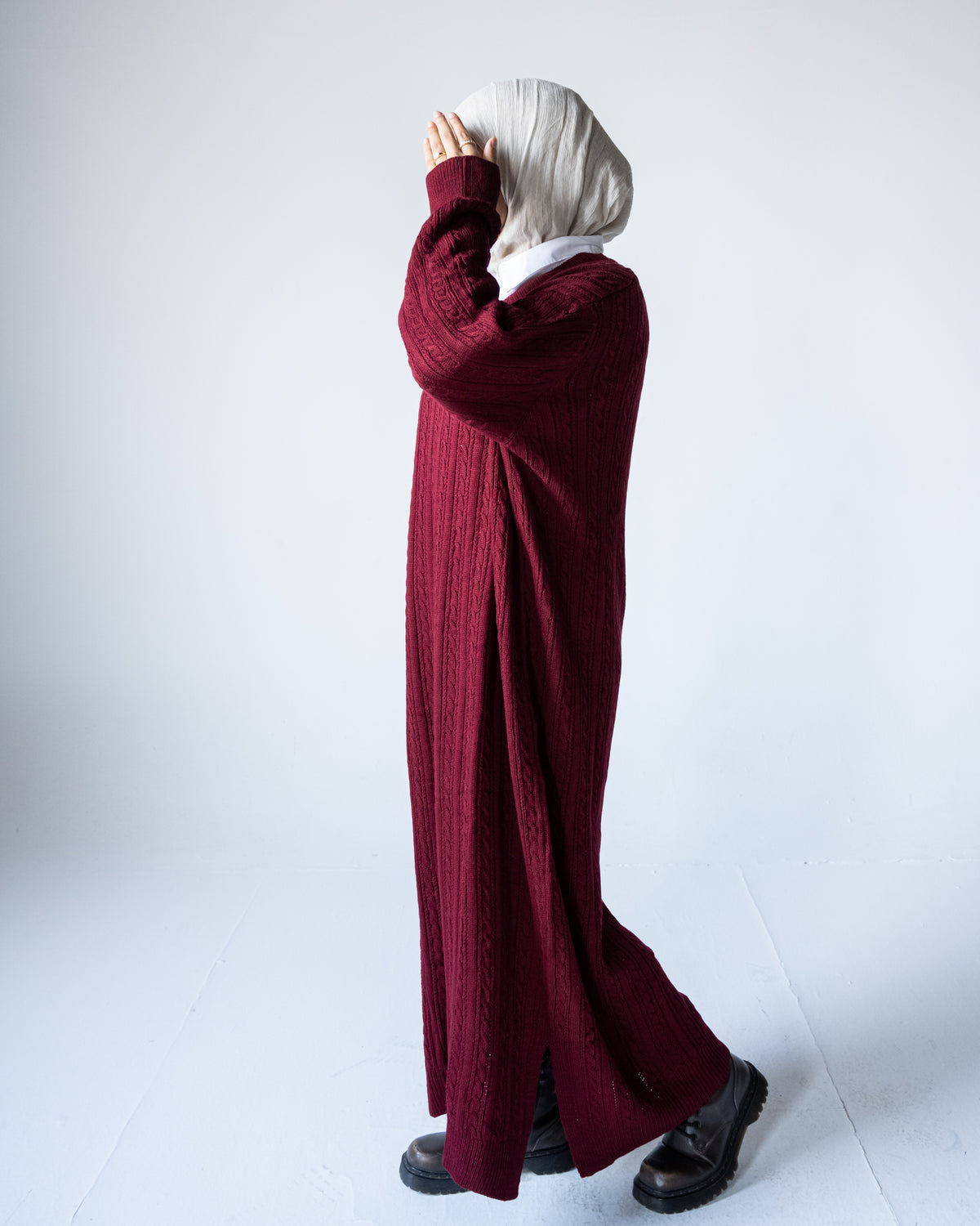 V-Neck Knitted Dress